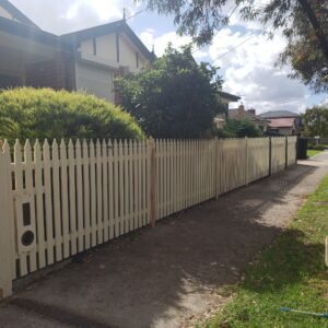 Fence painting with 3 coats in Hadfield - Image 10