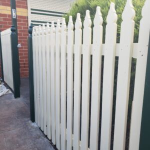 Fence painting with 3 coats in Hadfield - Image 8