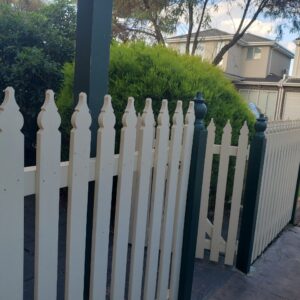 Fence painting with 3 coats in Hadfield - Image 7