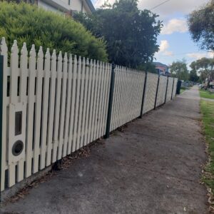 Fence painting with 3 coats in Hadfield - Image 6