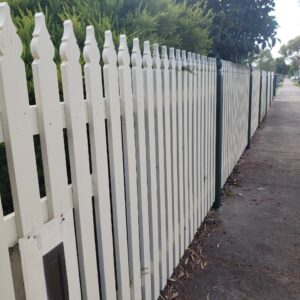 Fence painting with 3 coats in Hadfield - Image 5