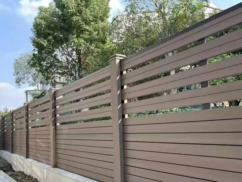 Timber fence painting