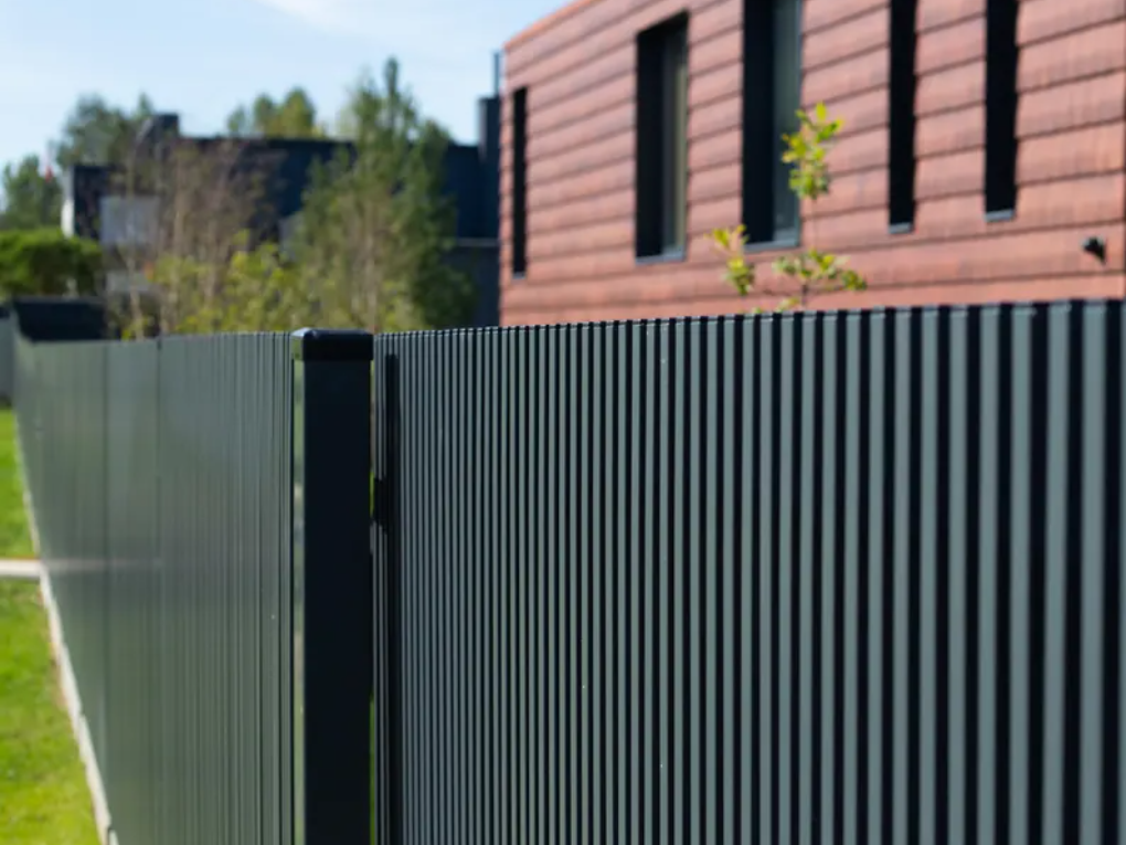 Timber fence painting