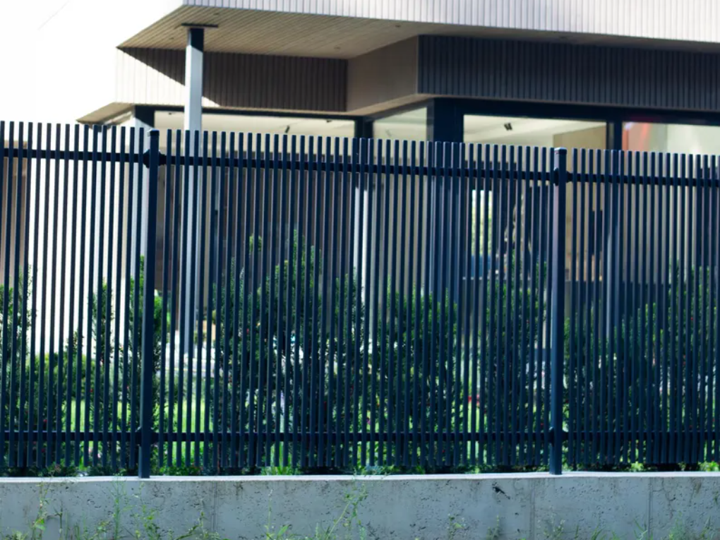 Timber fence painting