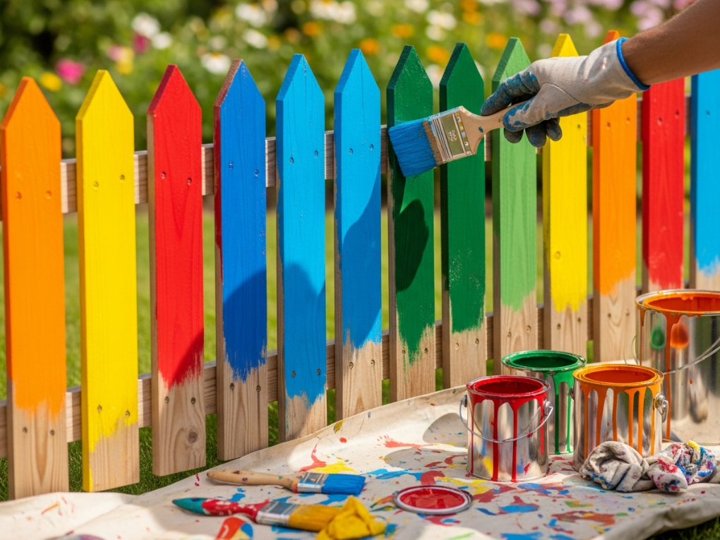 Fence painting colours