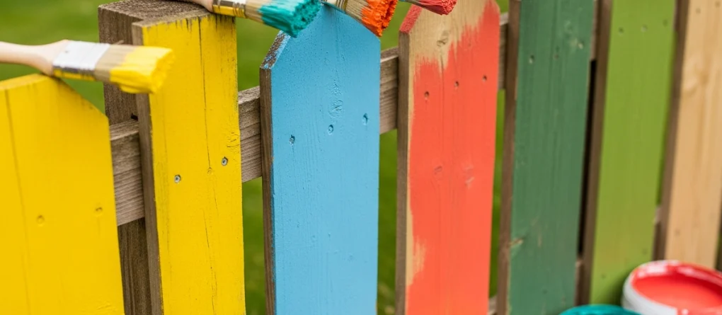 Fence painting colours