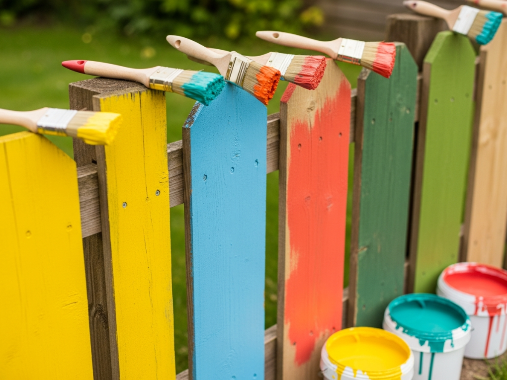 Fence painting colours
