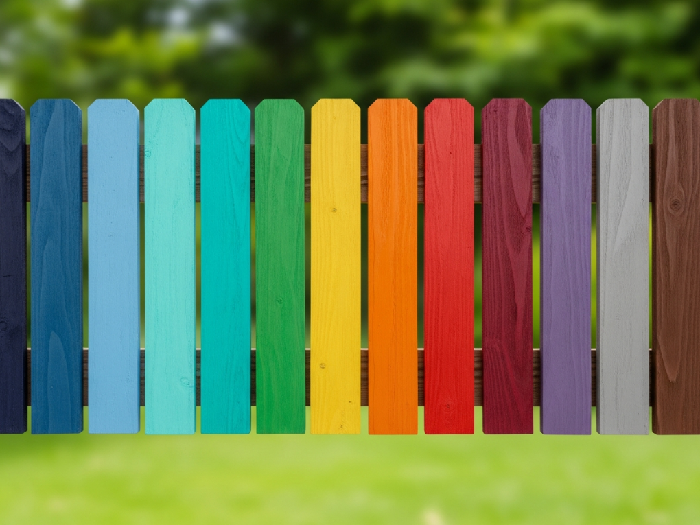 Fence painting colours