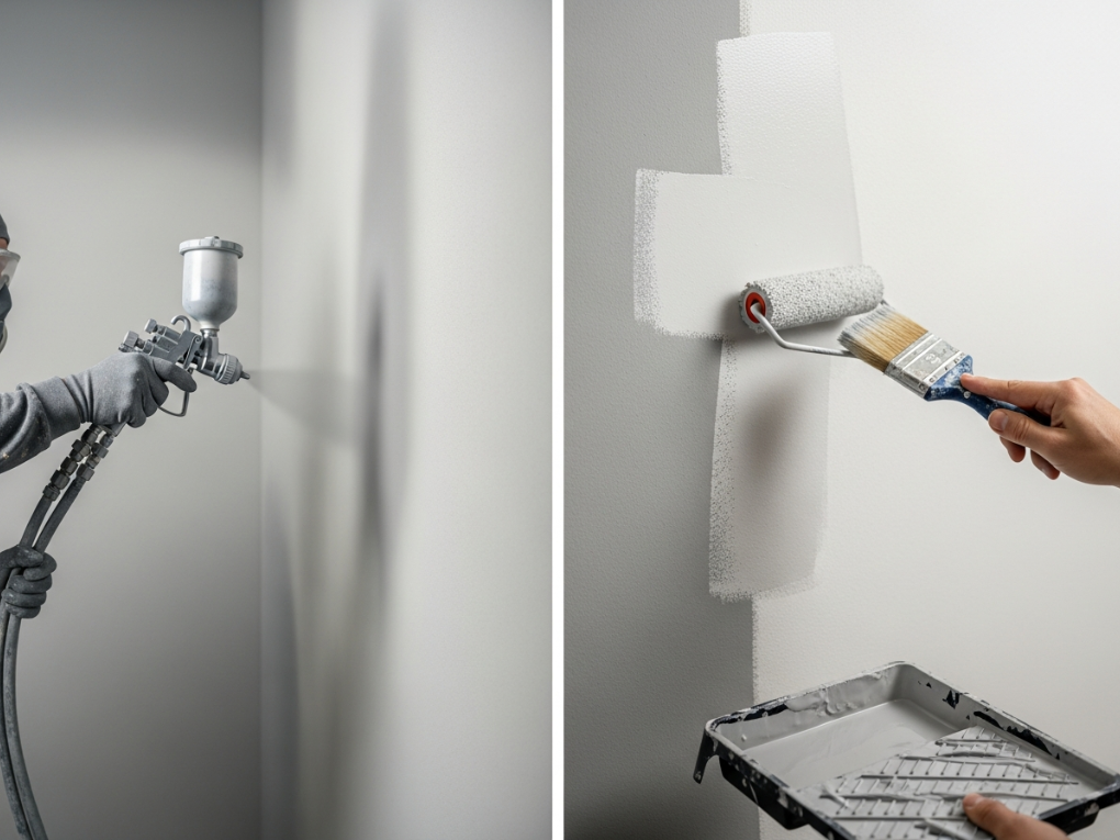 Spray vs Brush & Roller