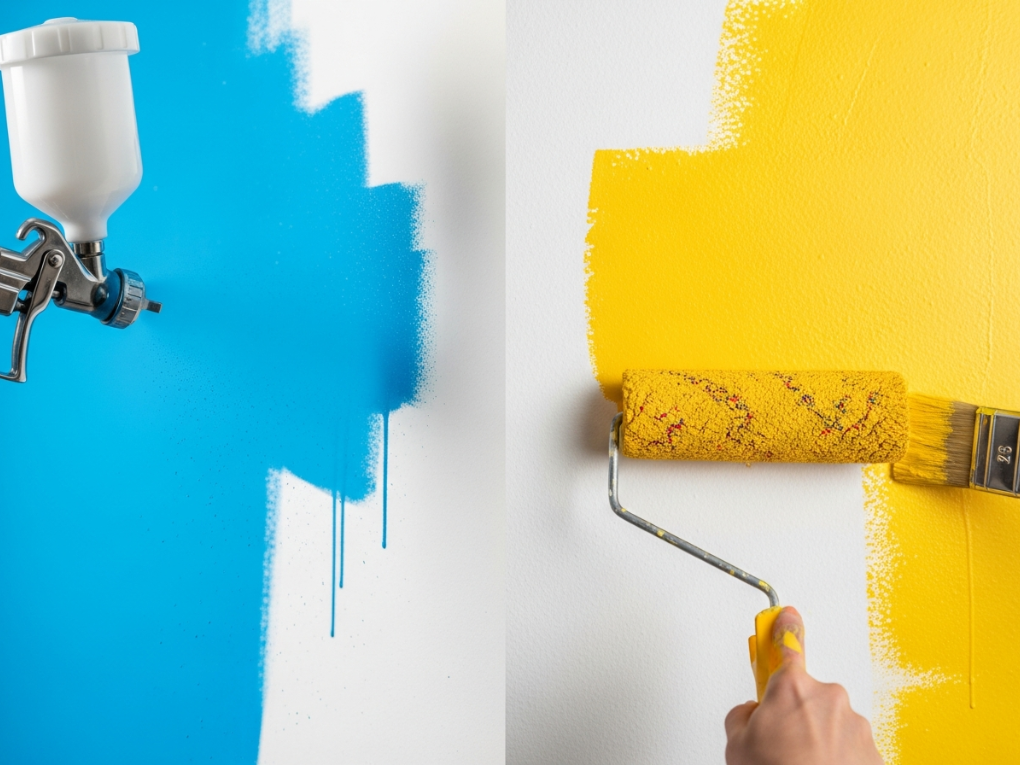 Spray vs Brush & Roller