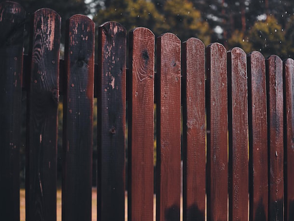 How to paint an old weathered fence
