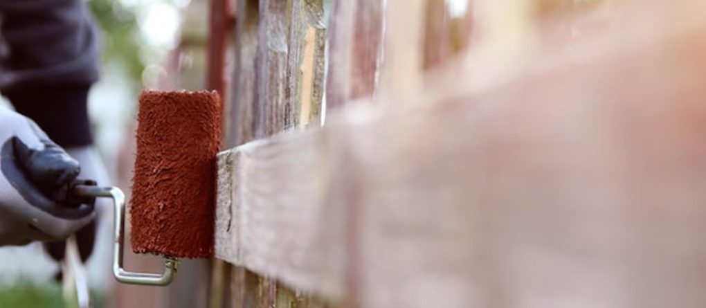 How to paint fence posts