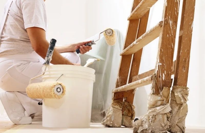 Commercial painting service for a West Melbourne business property