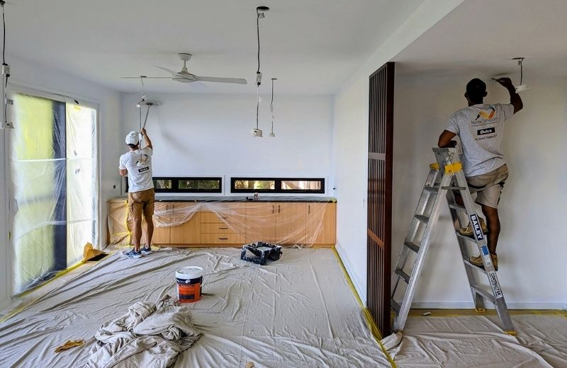 Exterior painting preparation for weather-exposed property surfaces